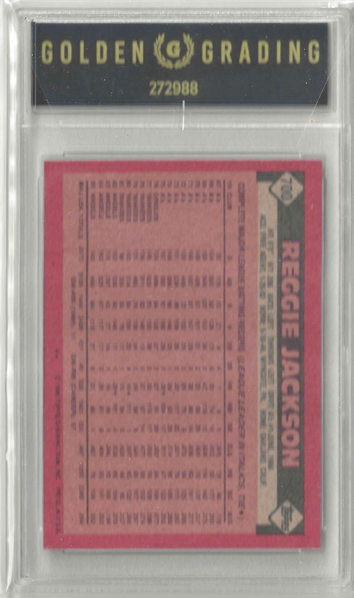 1986 Topps #700 Reggie Jackson Grade 7