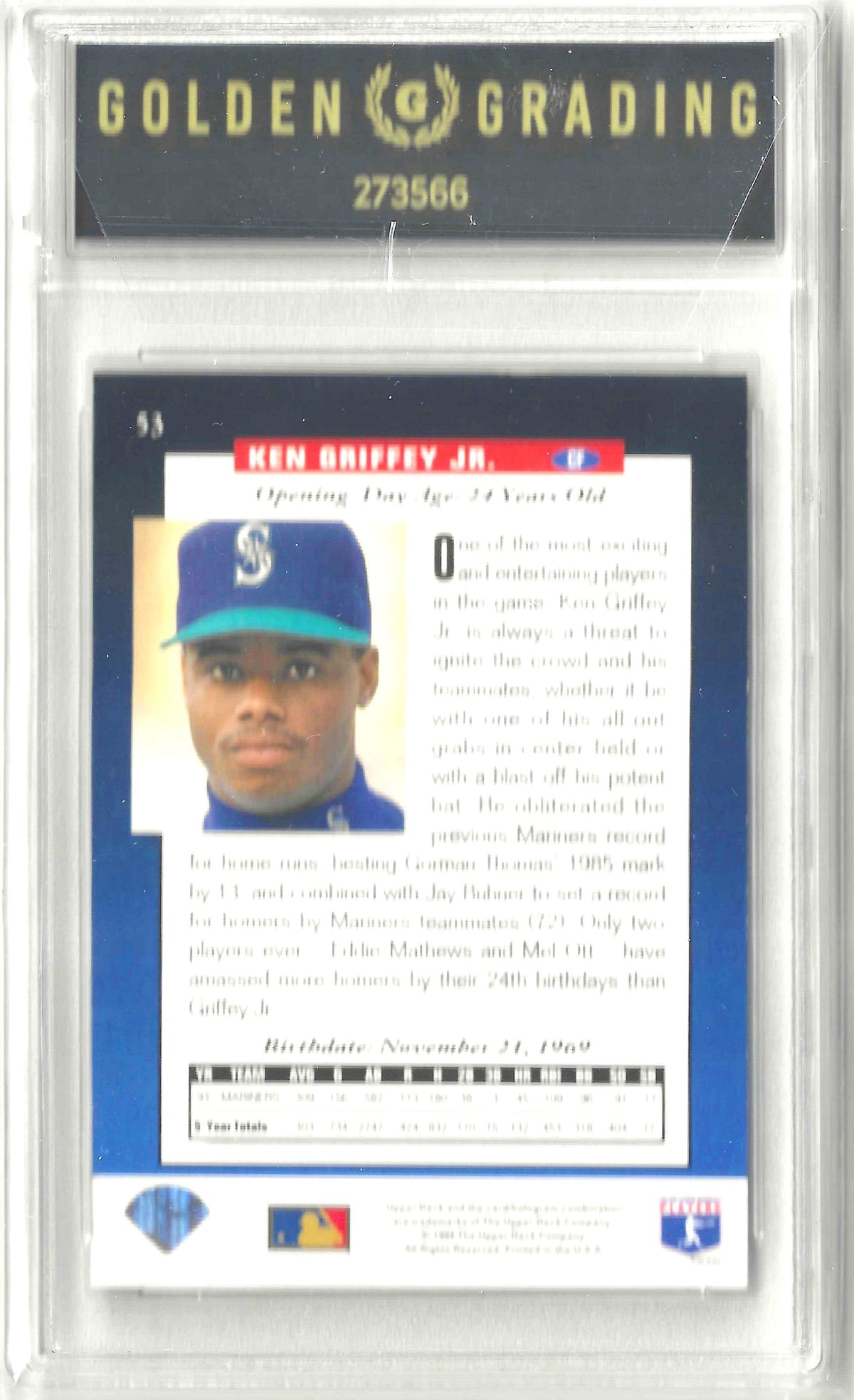 1994 Upper Deck #53 Ken Griffey Jr. Grade 9