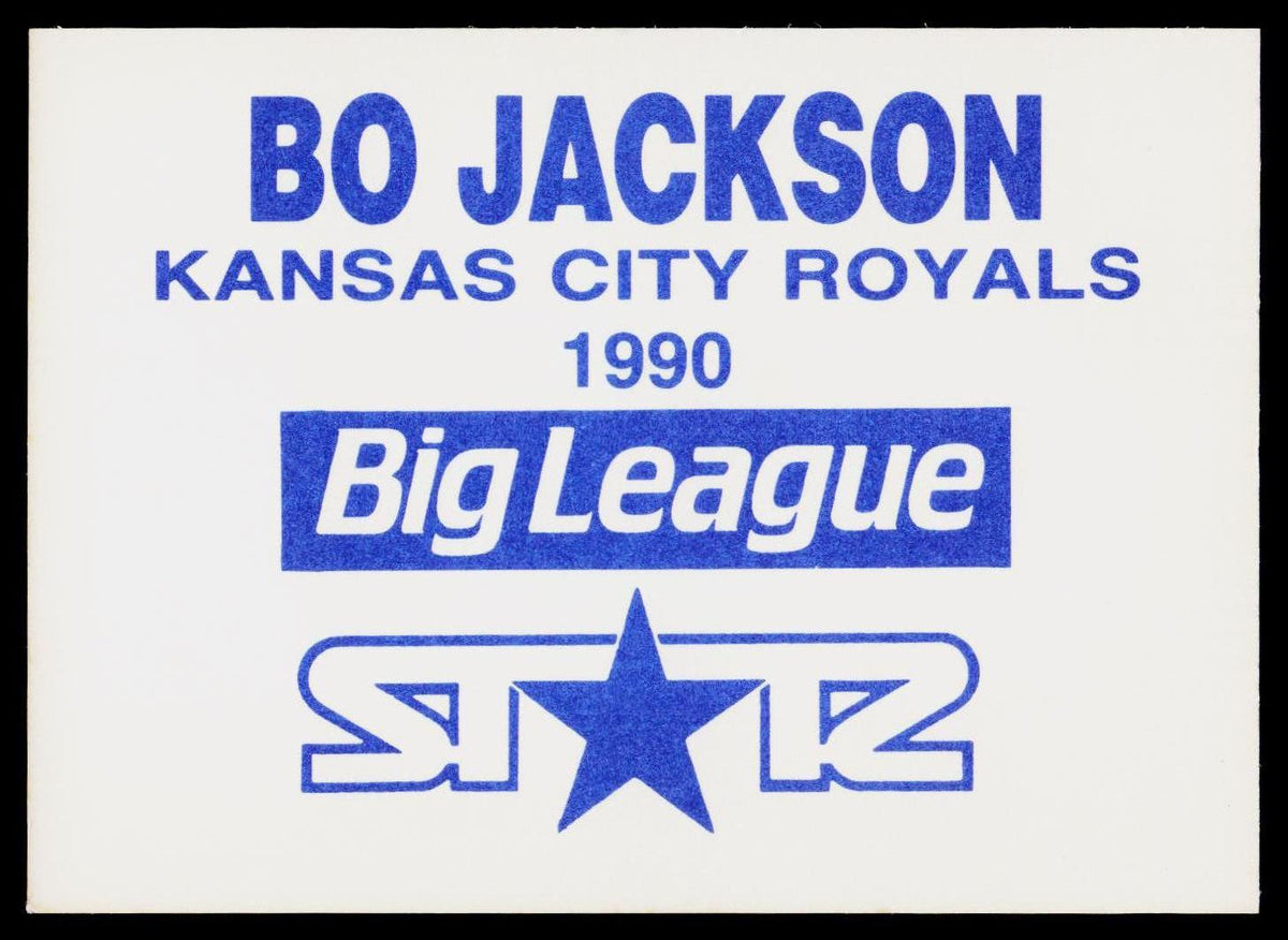 1990 St☆r Big League Yellow & Blue (unlicensed) #NNO Bo Jackson