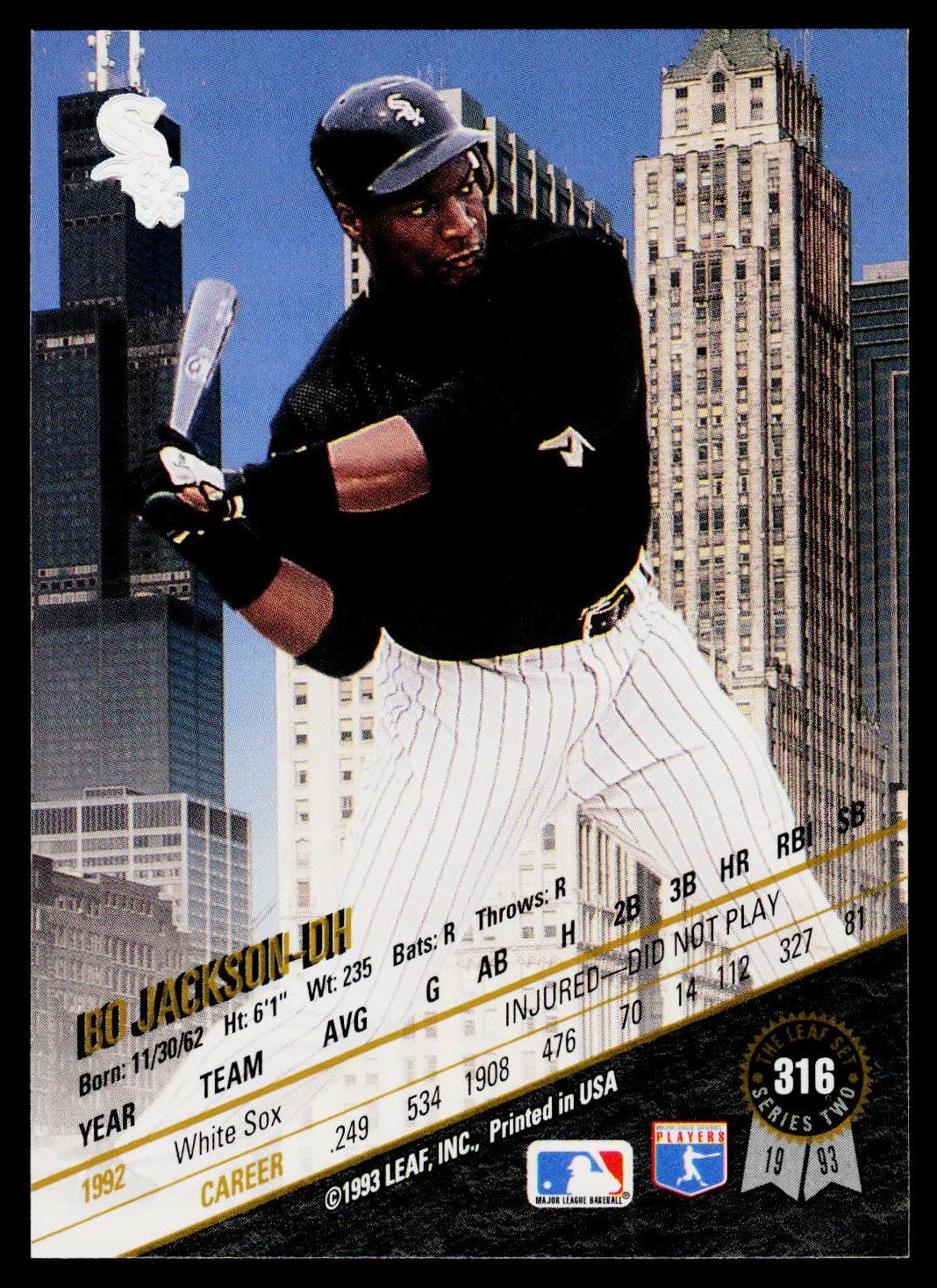 1993 Leaf #316 Bo Jackson