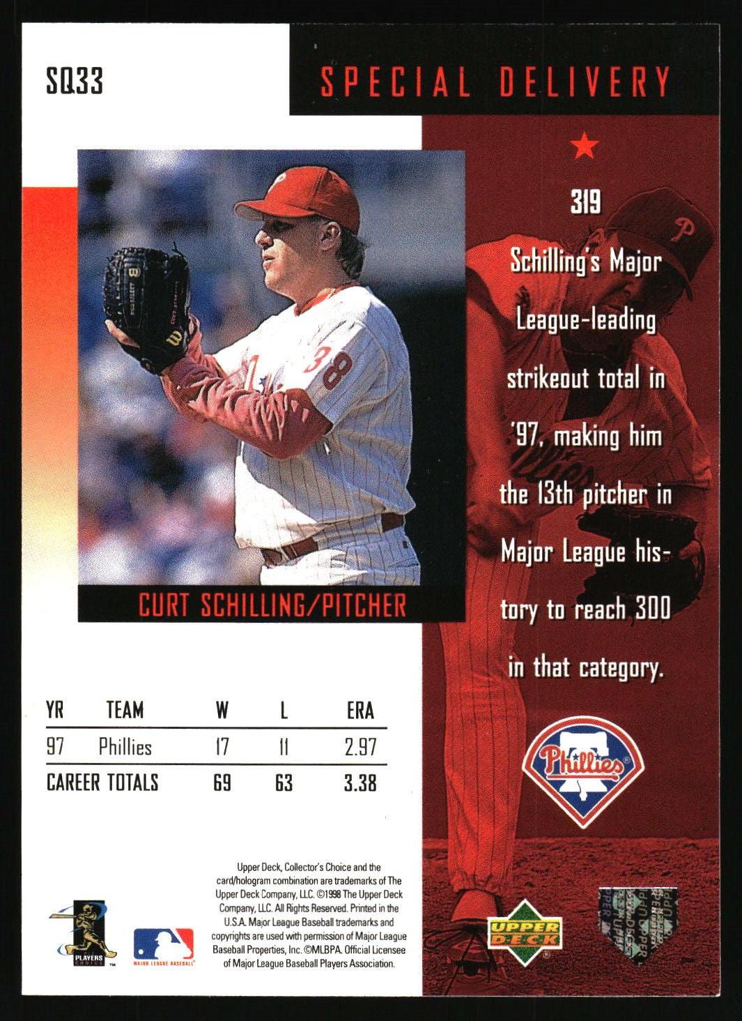 1998 Collector's Choice #SQ33 Curt Schilling StarQuest