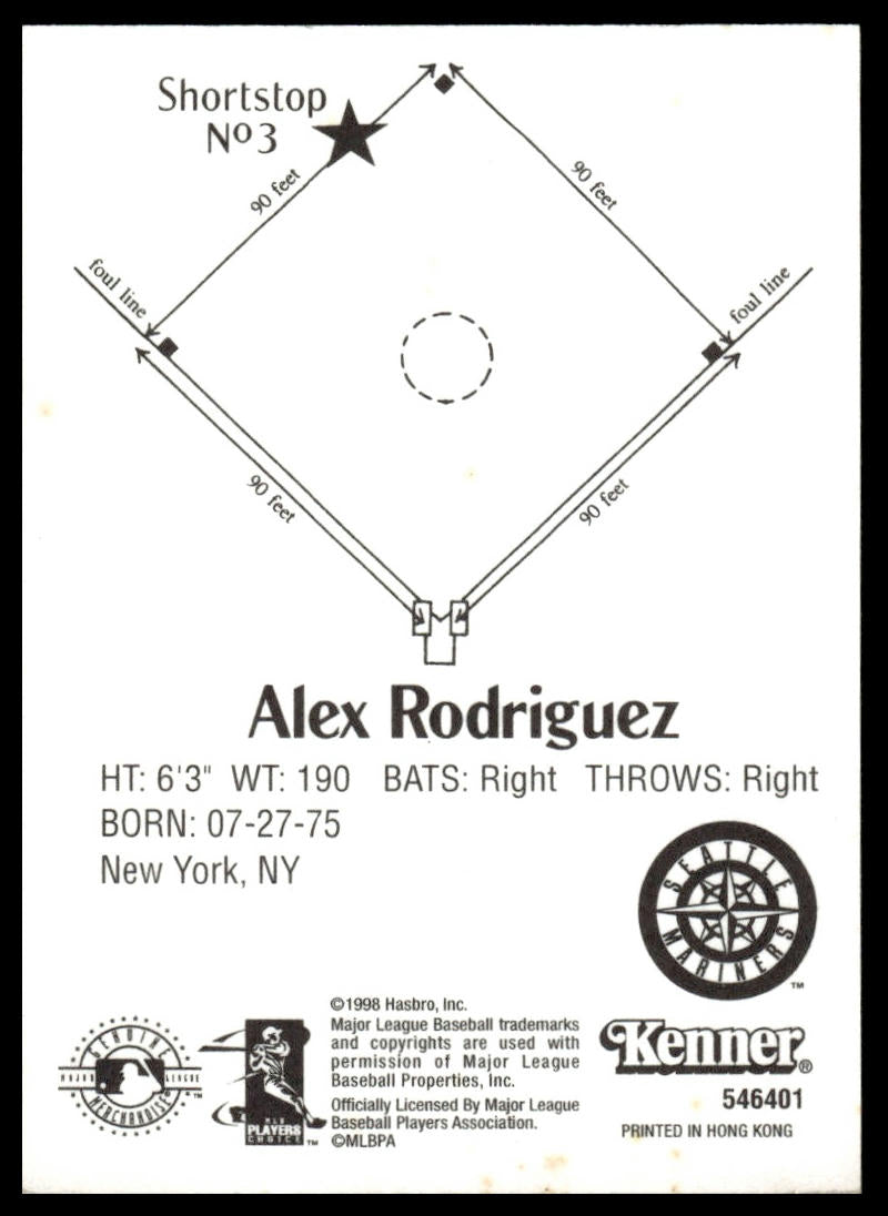 1998 Kenner Starting Lineup Cards Classic Doubles #546401 Alex Rodriguez