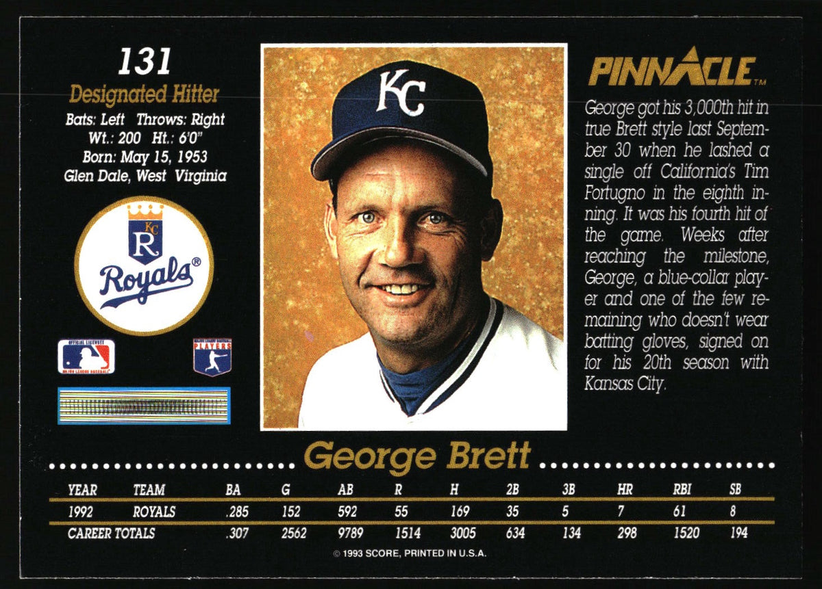 1993 Pinnacle #131 George Brett
