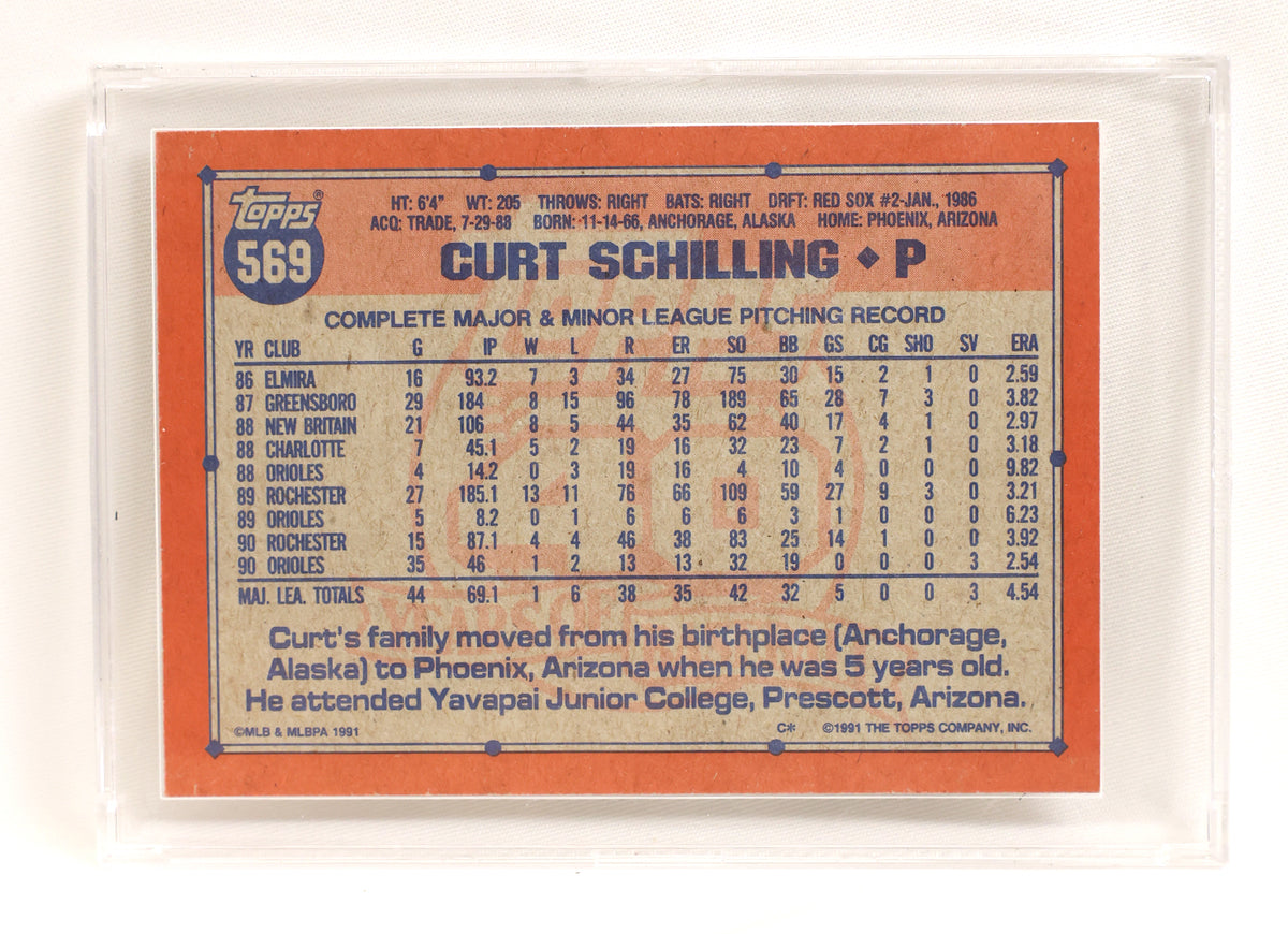 1991 Topps #569 Curt Schilling