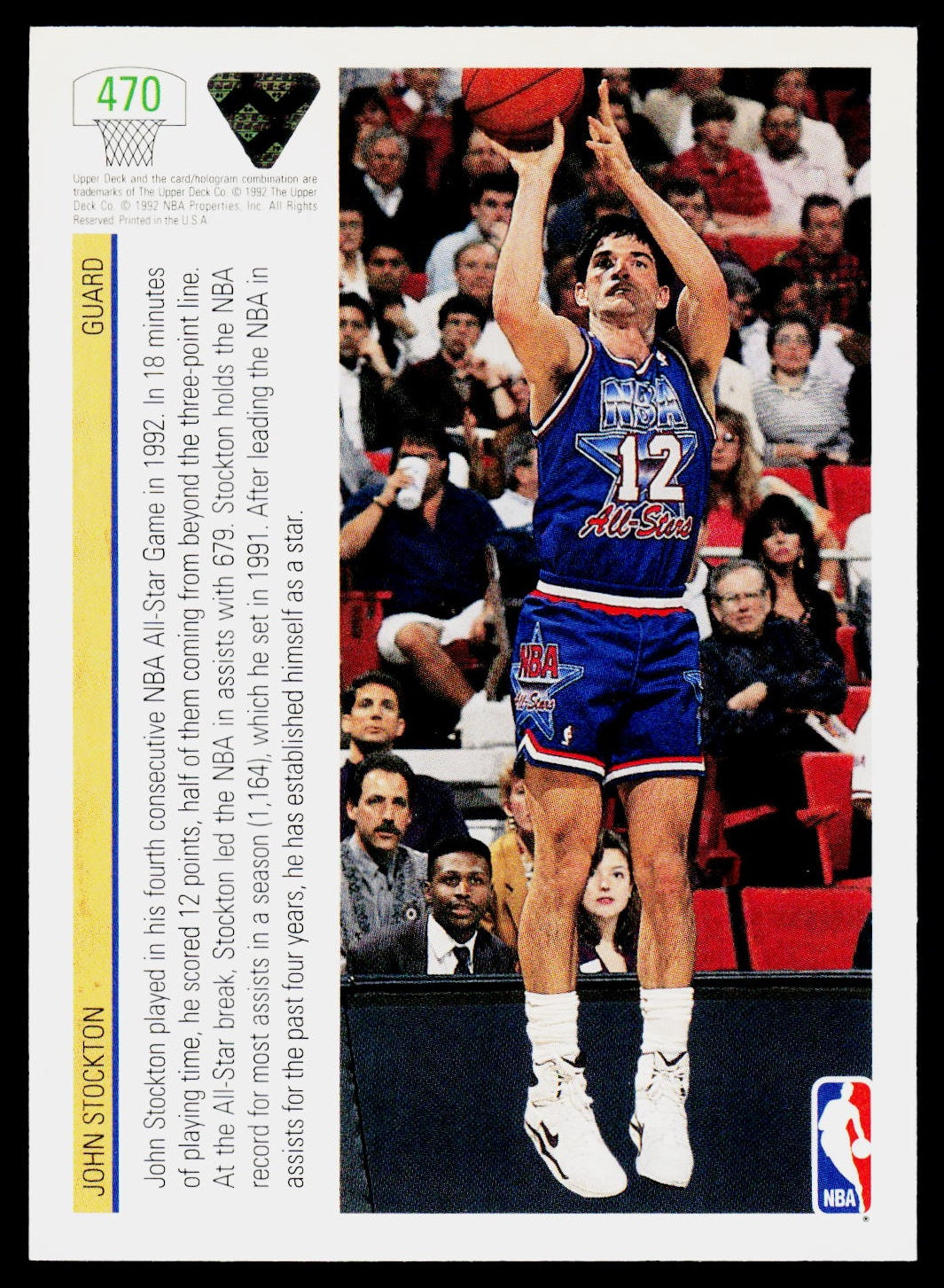 1991-92 Upper Deck #470 John Stockton