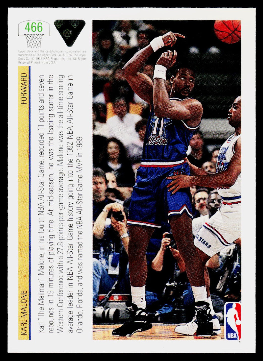 1991-92 Upper Deck #466 Karl Malone