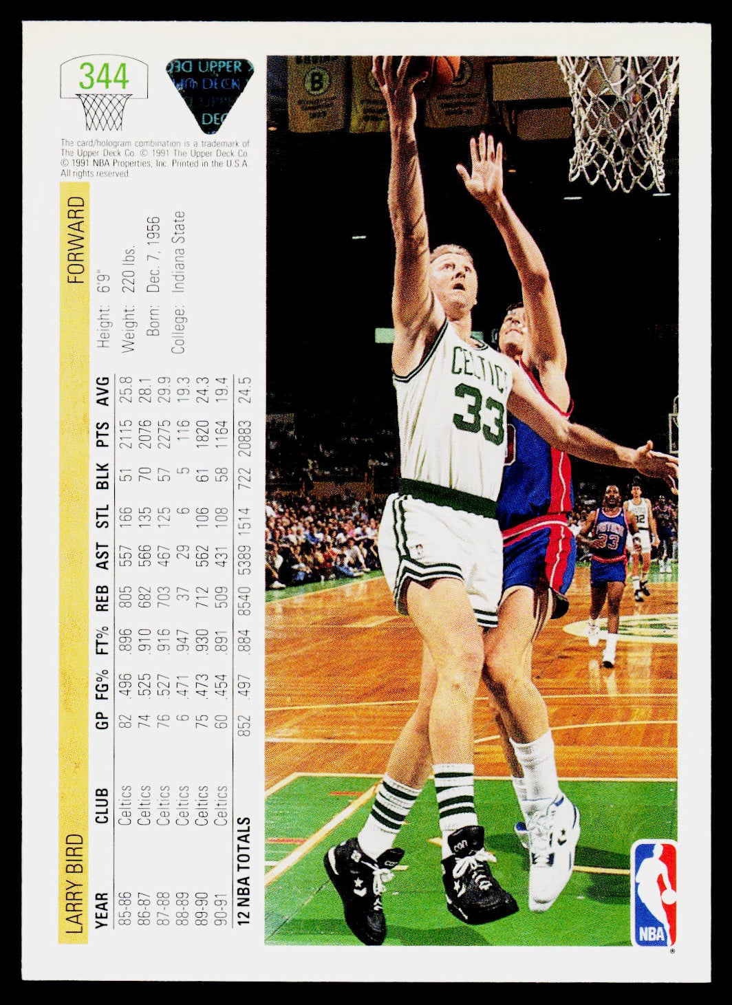 1991-92 Upper Deck #344 Larry Bird