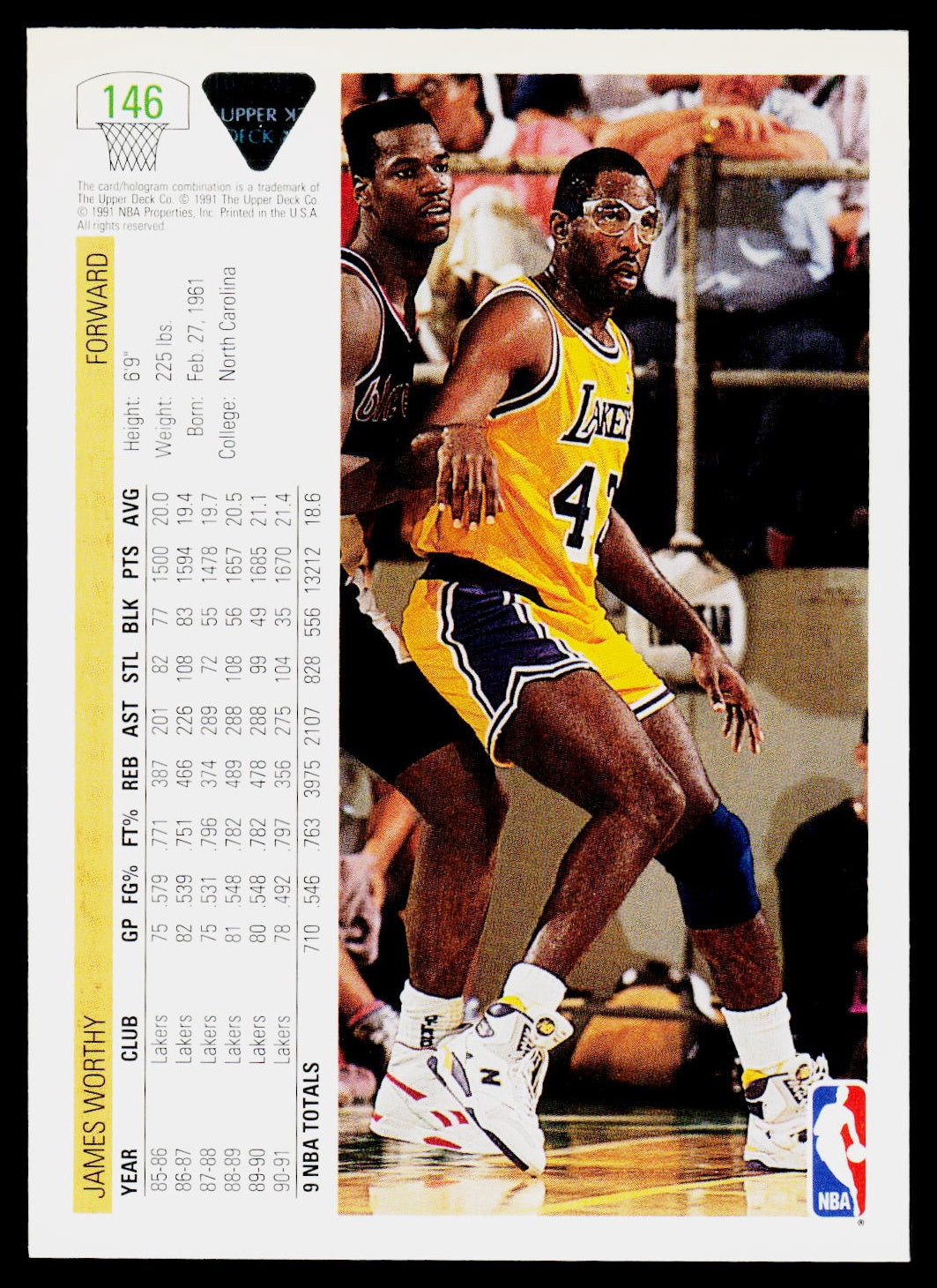 1991-92 Upper Deck #146 James Worthy