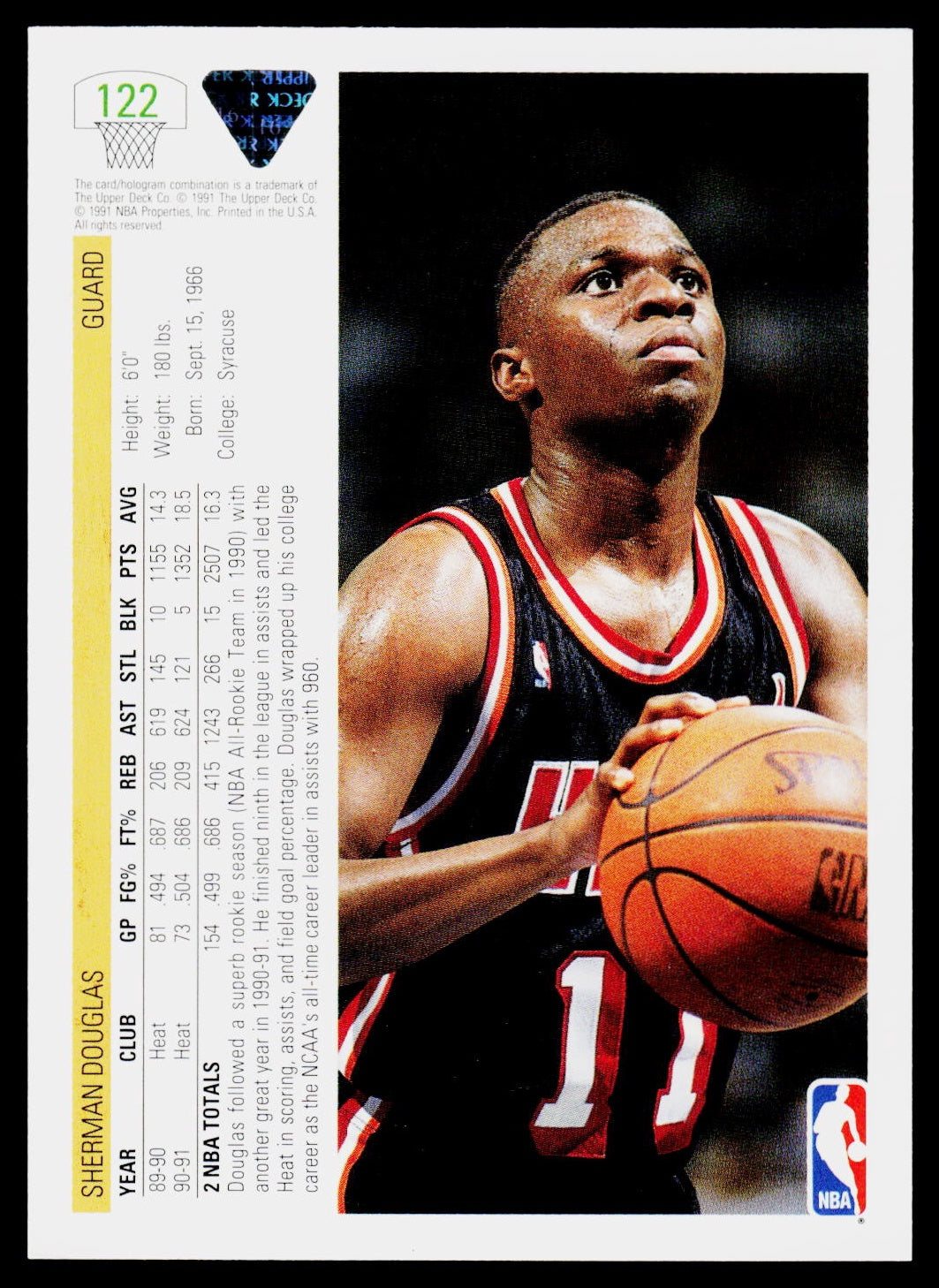 1991-92 Upper Deck #122 Sherman Douglas