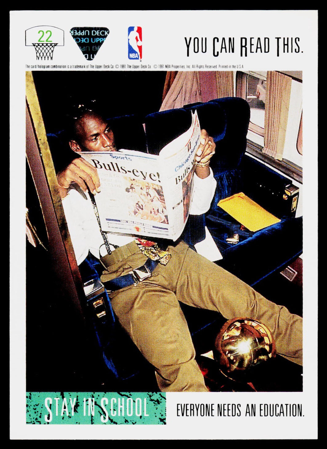1991-92 Upper Deck #22 If You Can Read This...