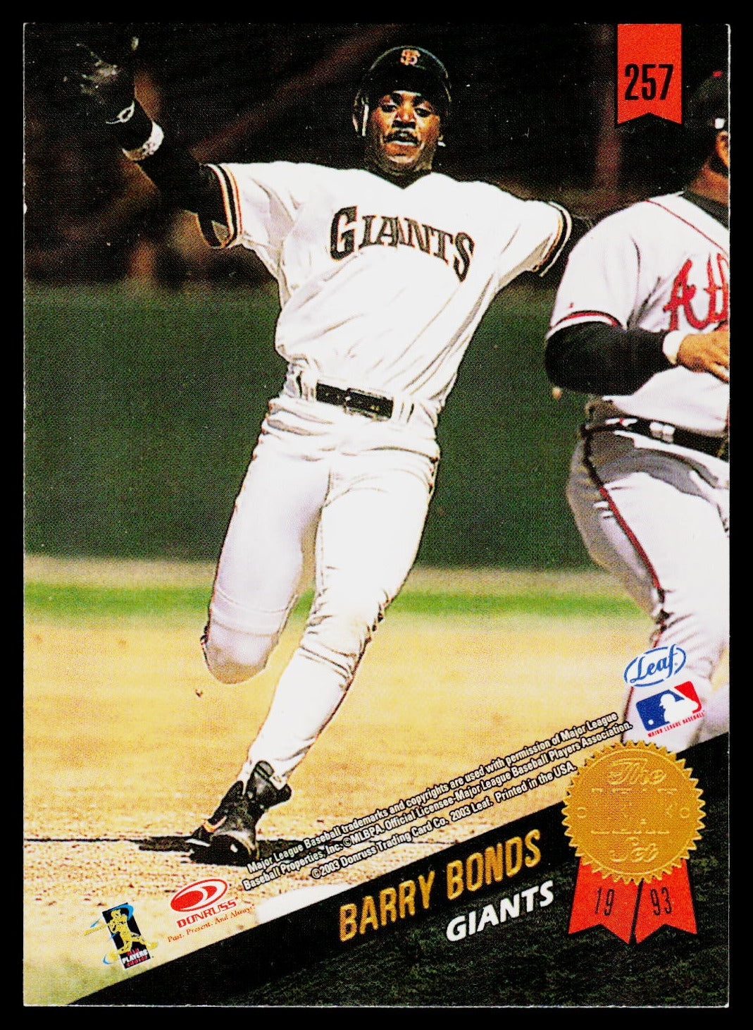 2003 Leaf #257 Barry Bonds