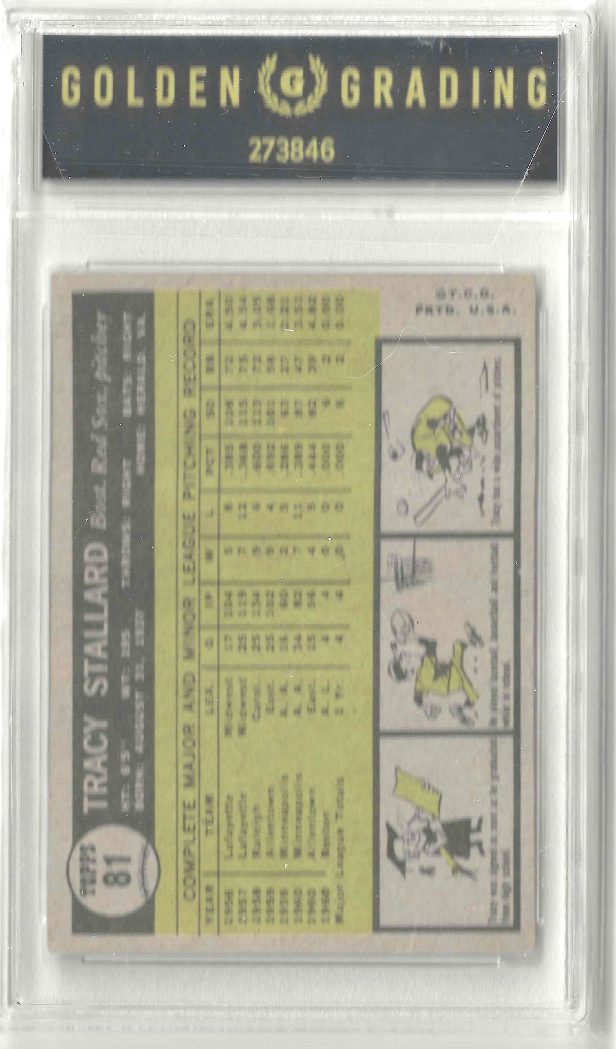 1961 Topps #81 Tracy Stallard Graded