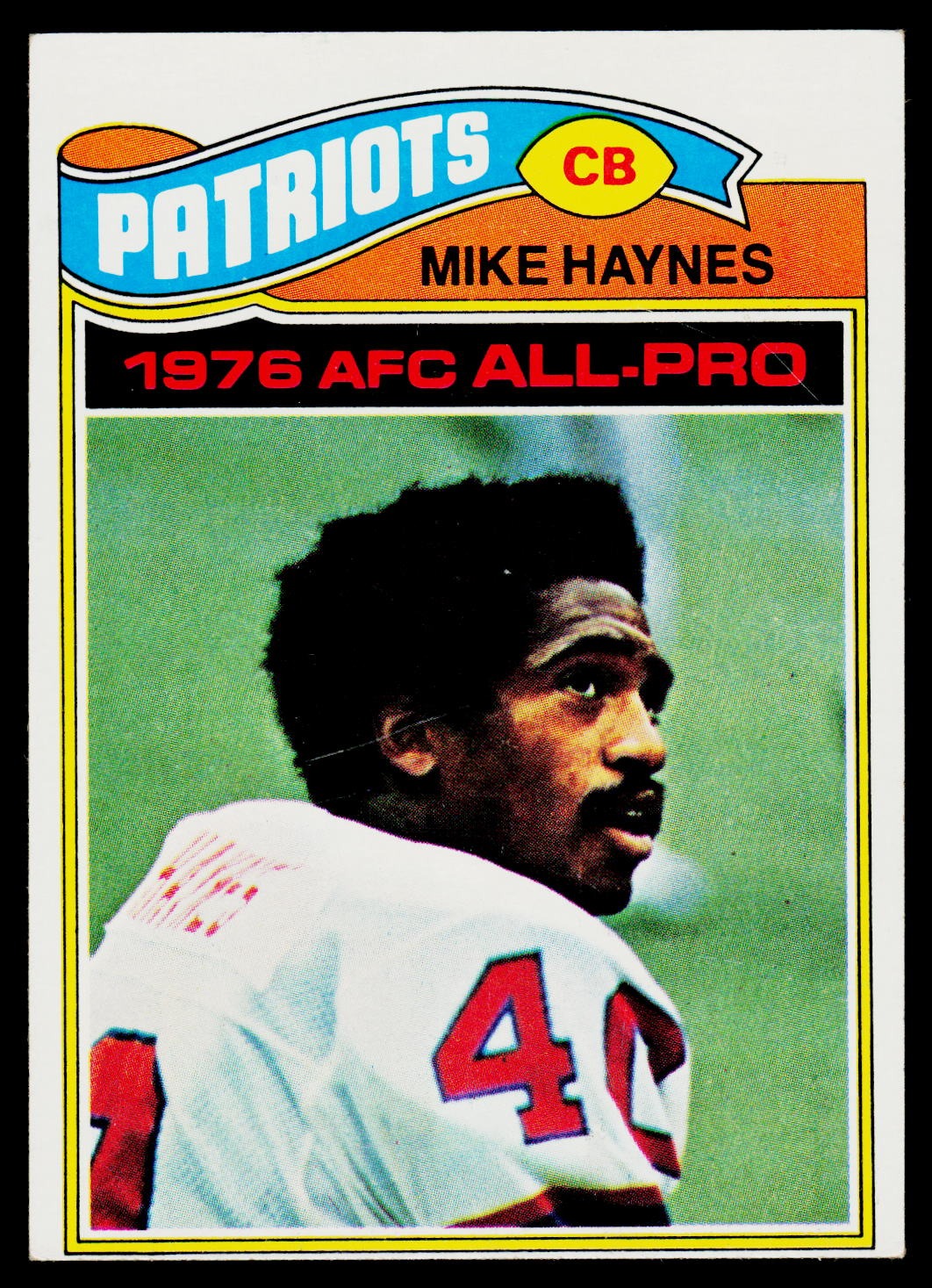 Patriots Cornerback Mike Haynes
