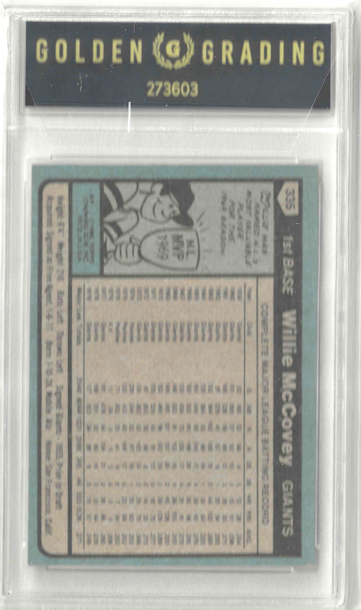 1980 Topps #335 Willie McCovey