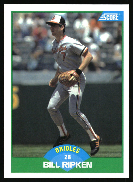 Trading card featuring Bill Ripken in Orioles uniform.