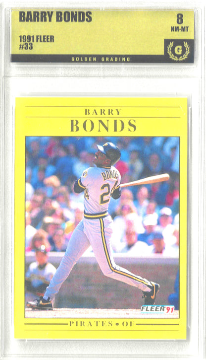 1991 Fleer #33b Barry Bonds