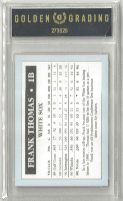 1991 White Sox 1B Frank Thomas Grade 9