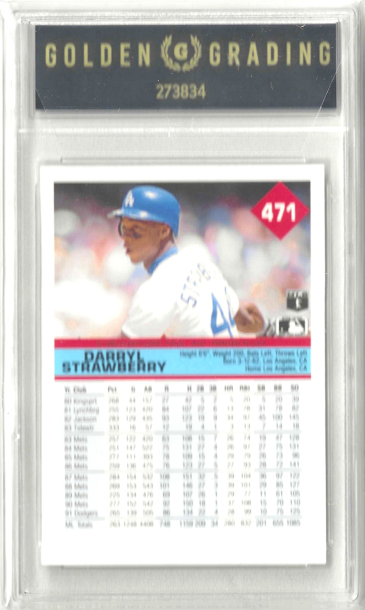 1992 Fleer #471 Darryl Strawberry