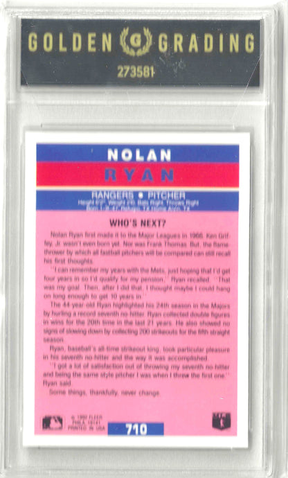 1992 Fleer #710 Nolan Ryan