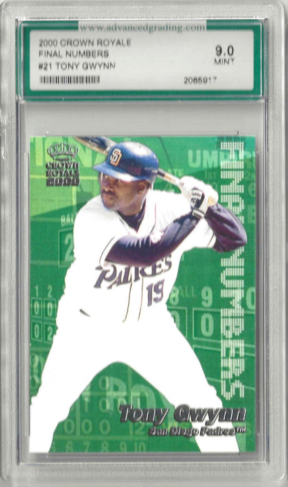 Vintage trading card featuring Tony Gwynn. Grade 9 MINT