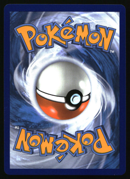 Pokémon trading card with a Poké Ball design on a blue background