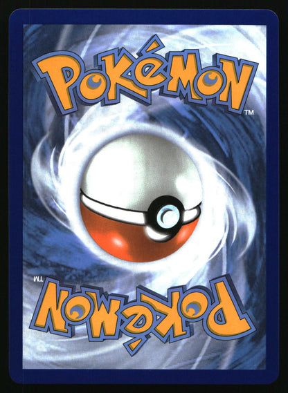 Pokémon trading card with a Poké Ball design on a blue background