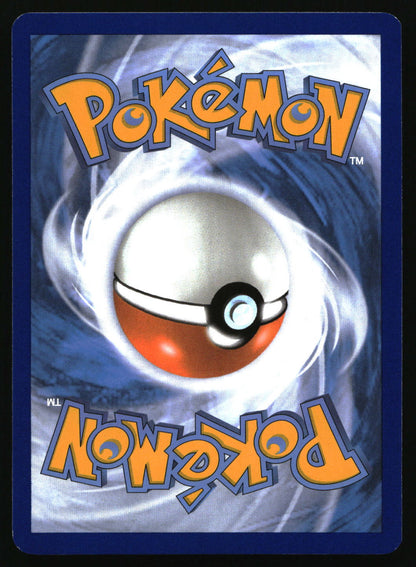 Pokémon trading card with a Poké Ball design on a blue and white background