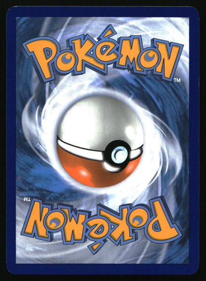 Pokémon trading card with a Poké Ball design on a blue background