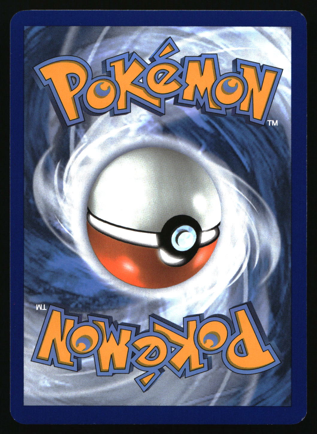 Pokémon logo with a ball design on a blue background
