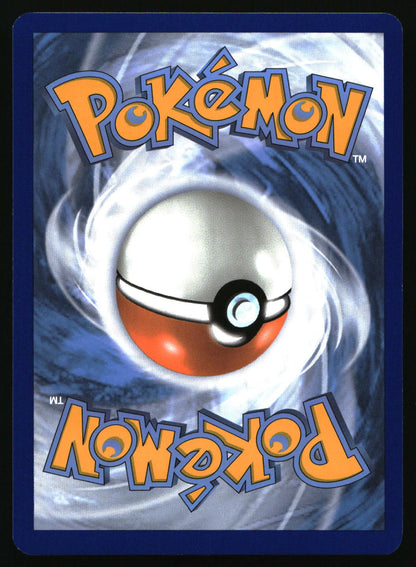 Pokémon trading card with a Poké Ball design on a blue background