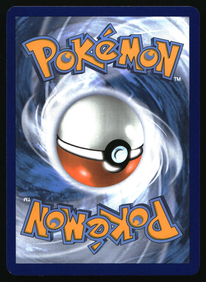 Pokémon trading card with a Poké Ball design on a blue background