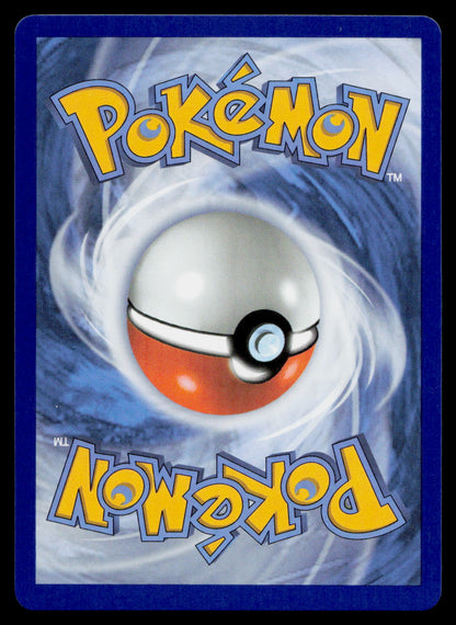 Pokémon trading card with a Poké Ball design on a blue background