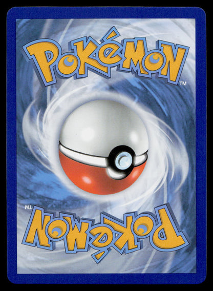 Pokémon trading card with a Poké Ball design on a blue border