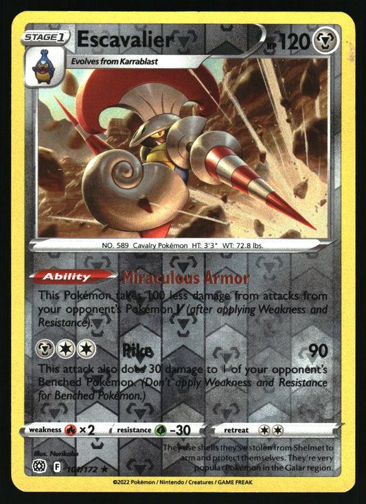 SWSH09: Brilliant Stars #101/172 Escavalier