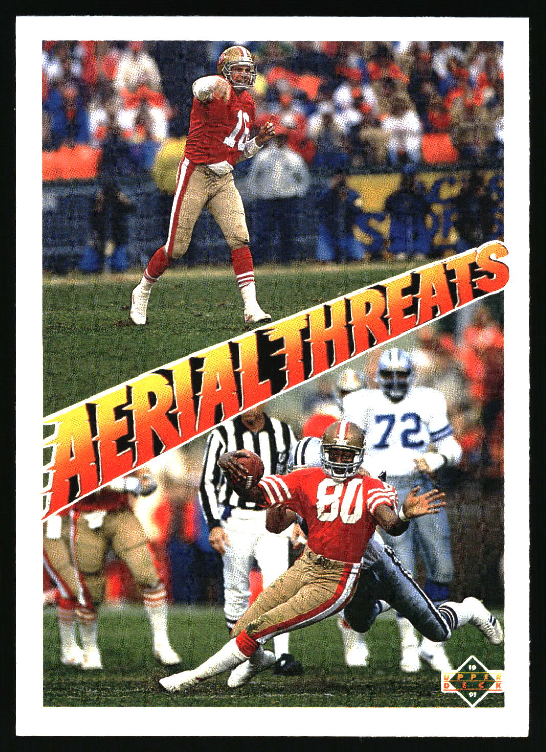 1991 Upper Deck #35 Joe Montana / Jerry Rice