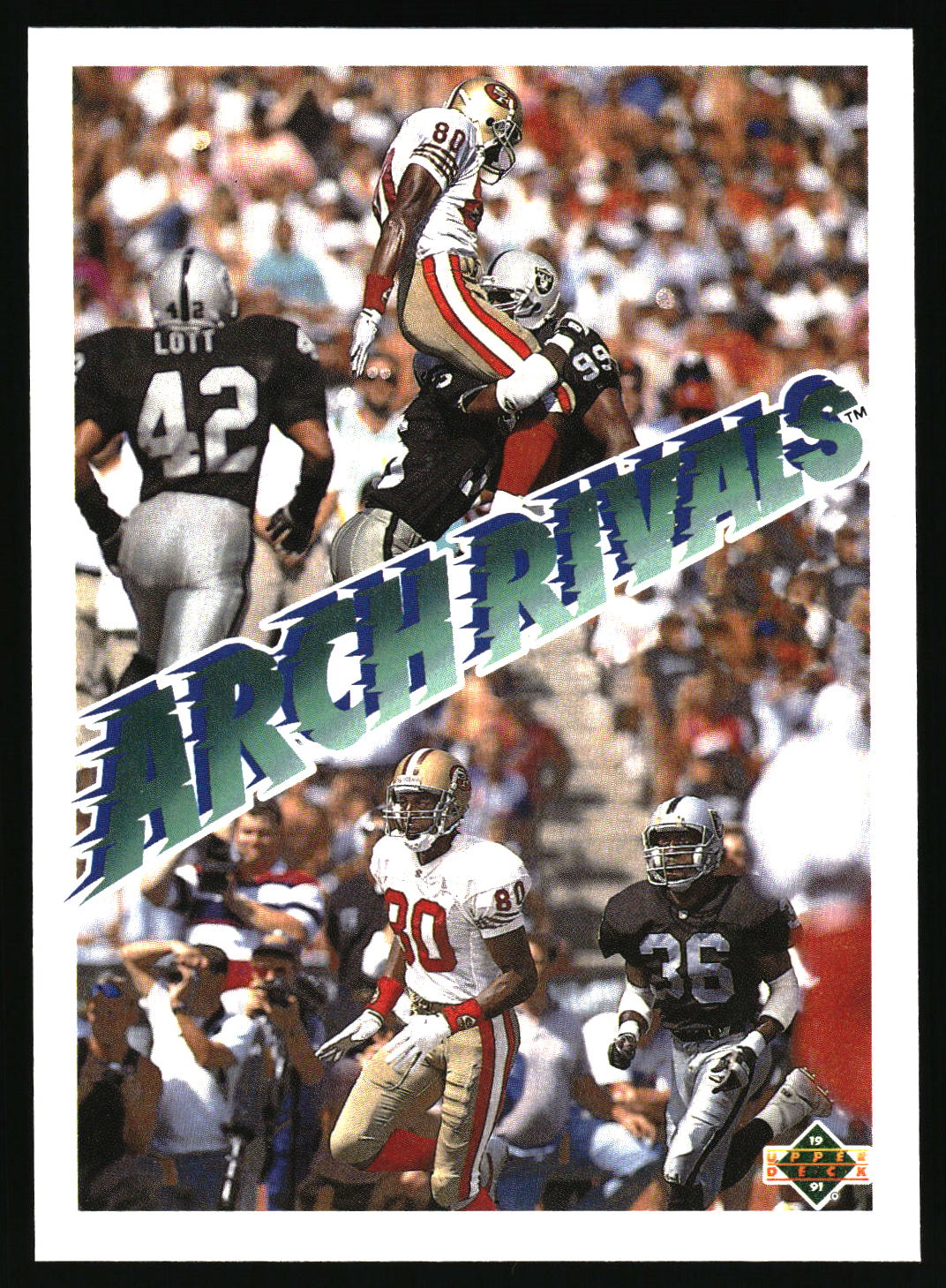 1991 Upper Deck #655 Jerry Rice / Terry McDaniel