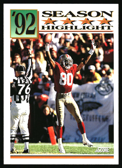 1993 Score #431 Jerry Rice