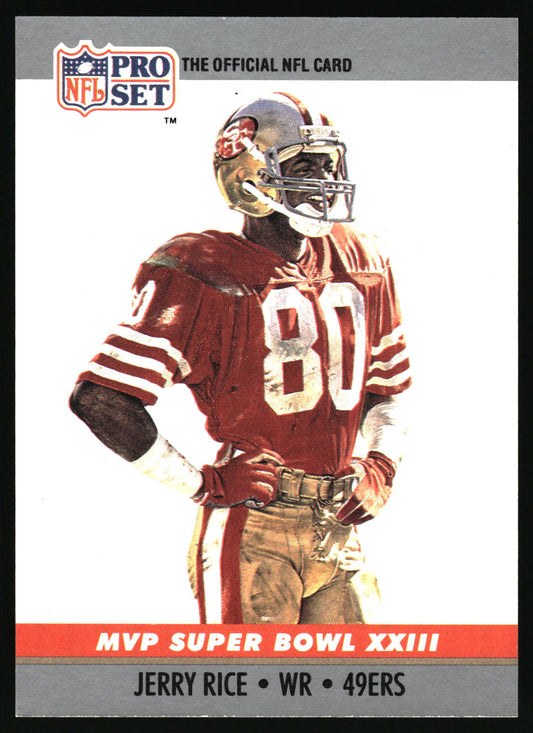 NFL Pro Set Super Bowl XXIII - Jerry Rice WR 49ers