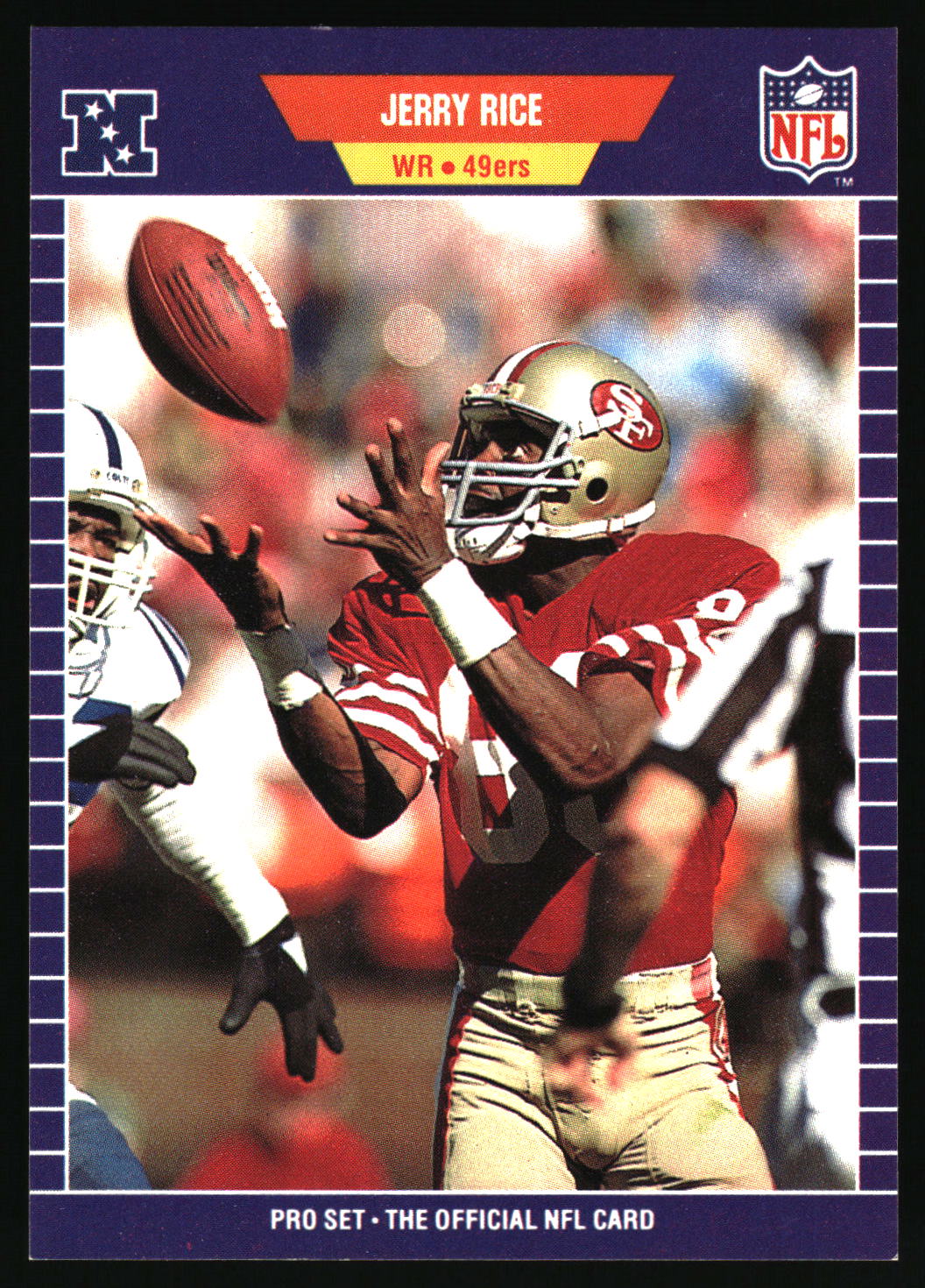 Vintage Jerry Rice Pro Set Official NFL card