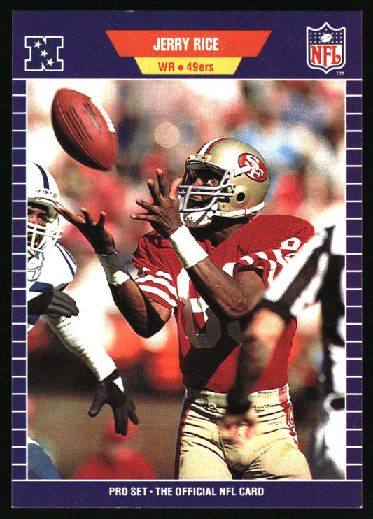 Vintage Jerry Rice Pro Set Official NFL card