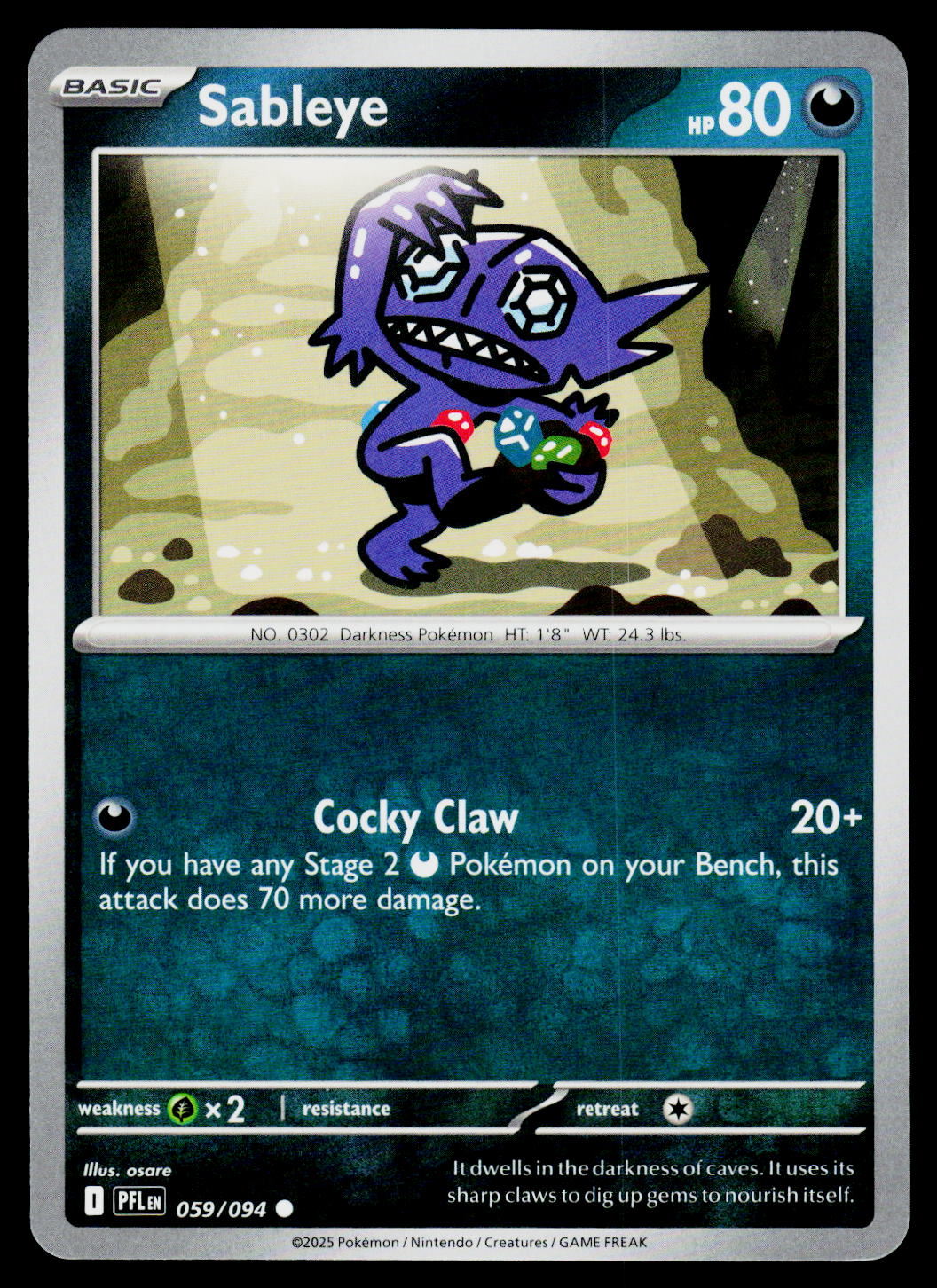 ME02: Phantasmal Flames #059/094 Sableye