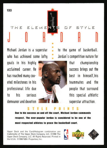 1998 Upper Deck Michael Jordan Living Legend #133 Michael Jordan