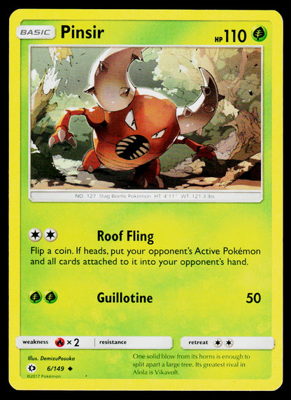 SM Base Set #6/149 Pinsir