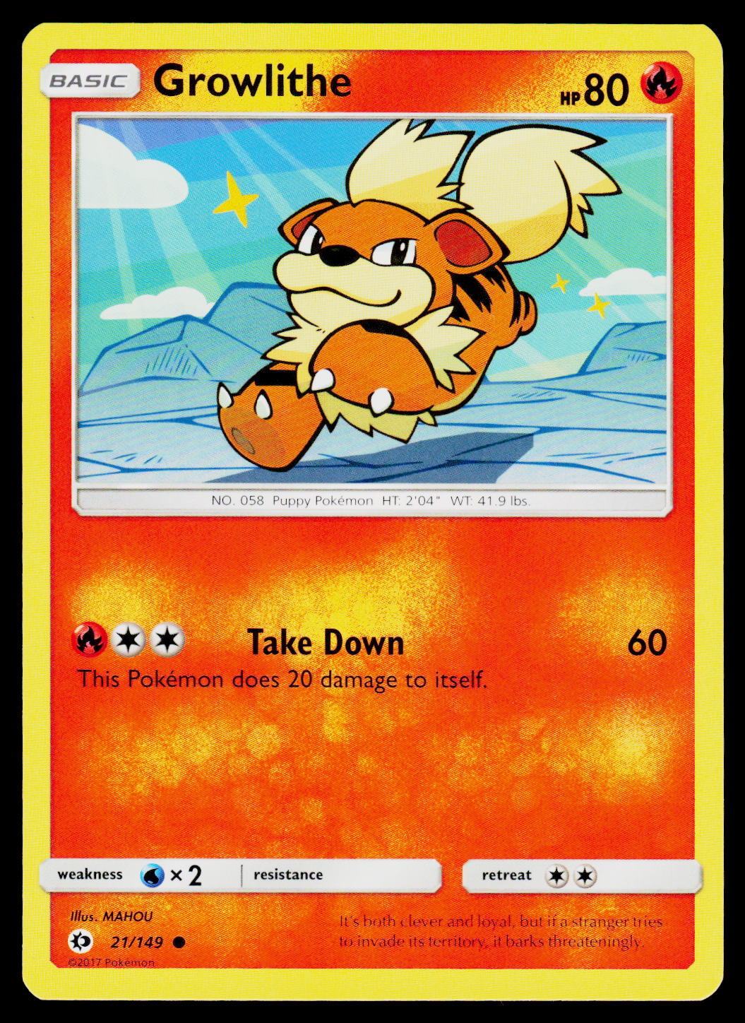 SM Base Set #21/149 Growlithe