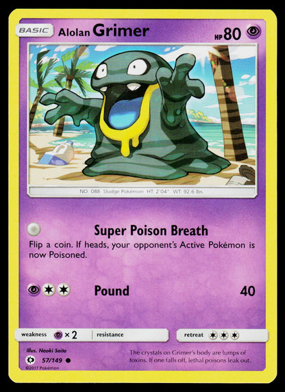 SM Base Set #57/149 Alolan Grimer