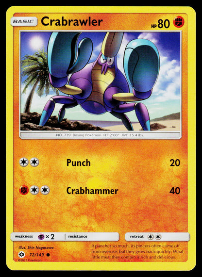 SM Base Set #72/149 Crabrawler
