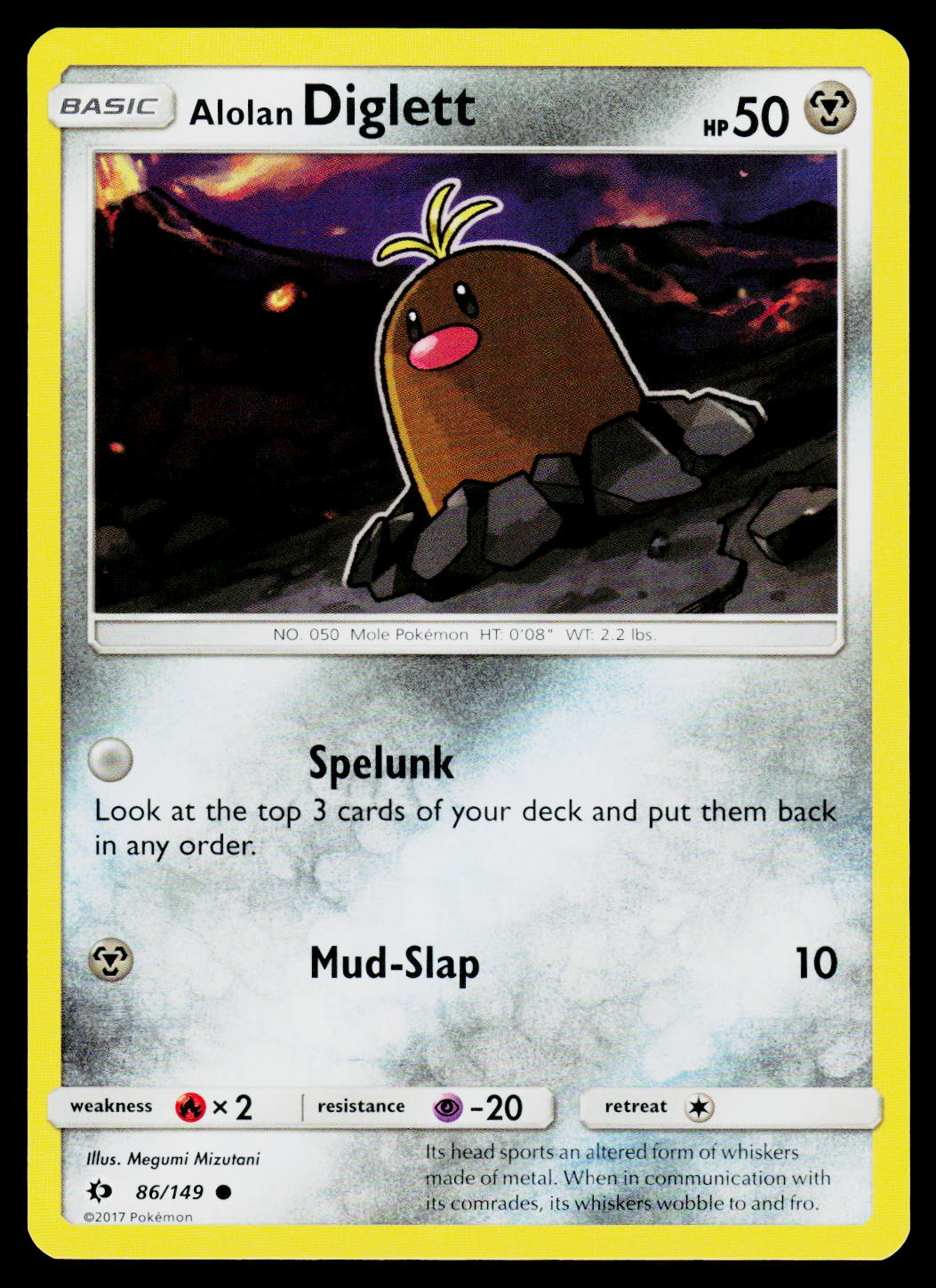 SM Base Set #86/149 Alolan Diglett