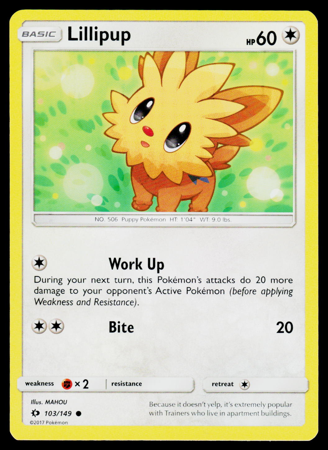SM Base Set #103/149 Lillipup