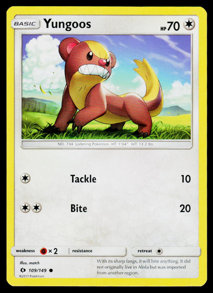 SM Base Set #109/149 Yungoos