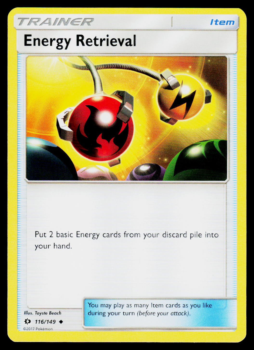 SM Base Set #116/149 Energy Retrieval
